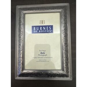 PHOTO FRAME Burnes of Boston 2003 Gold Scrolled 5x7" Picture Wall/Tabletop